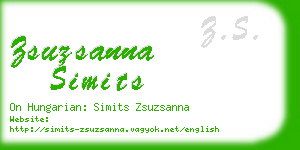 zsuzsanna simits business card